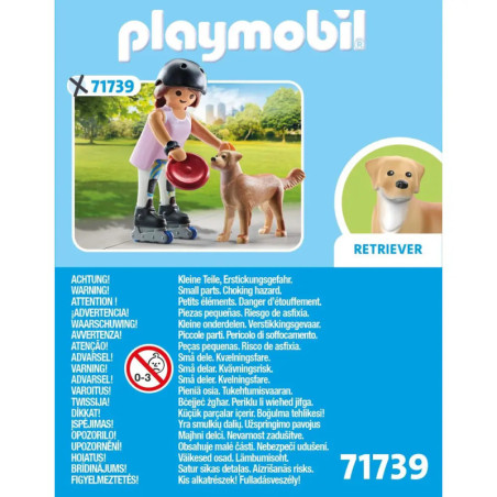 PLAYMOBIL 71739 Inlinerin mit Retriever
