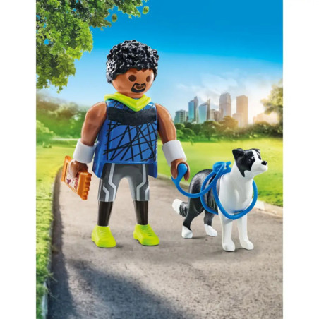PLAYMOBIL 71740 Jogger mit Border Collie