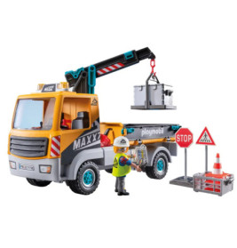PLAYMOBIL 71750 Baustellen-LKW mit Kran