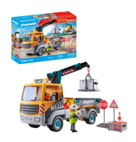 PLAYMOBIL 71750 Baustellen-LKW mit Kran