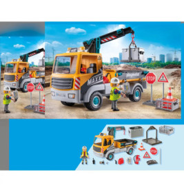 PLAYMOBIL 71750 Baustellen-LKW mit Kran
