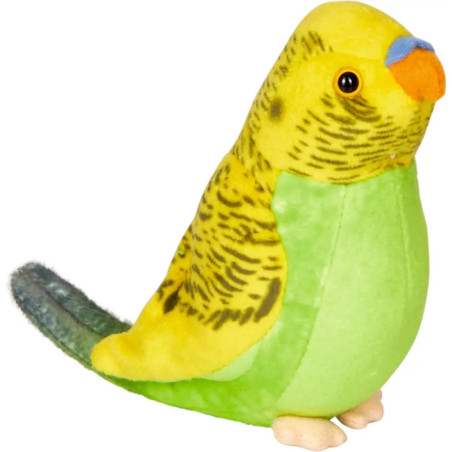 Wellensittich Paula im Korb - Lustige Tierparaade Wellensittich Paula im Korb - Lustige Tierparaade