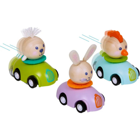 Rückzieh-Auto - Fröhliche Ostern, sortiert