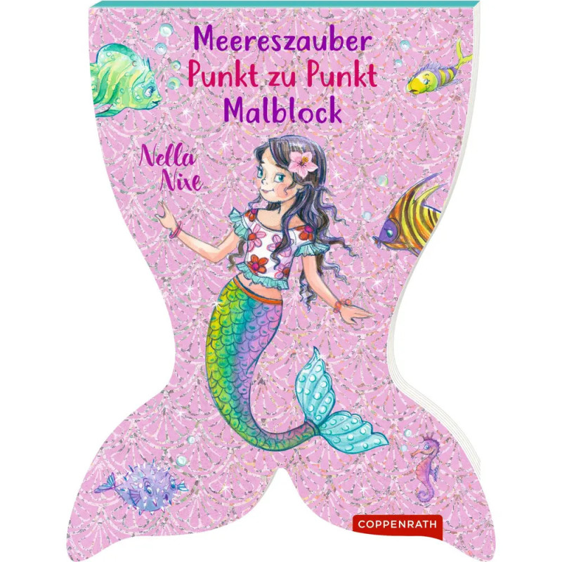 Meereszauber Malblock: Punkt zu Punkt - Nella Nixe