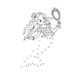 Meereszauber Malblock: Punkt zu Punkt - Nella Nixe