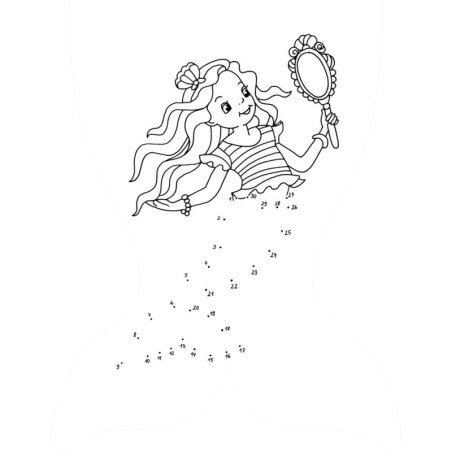 Meereszauber Malblock: Punkt zu Punkt - Nella Nixe