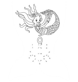 Meereszauber Malblock: Punkt zu Punkt - Nella Nixe