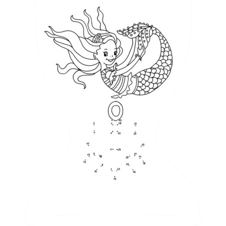 Meereszauber Malblock: Punkt zu Punkt - Nella Nixe