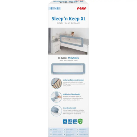Sleep'n Keep XL Bettgitter 150cm blaugrau