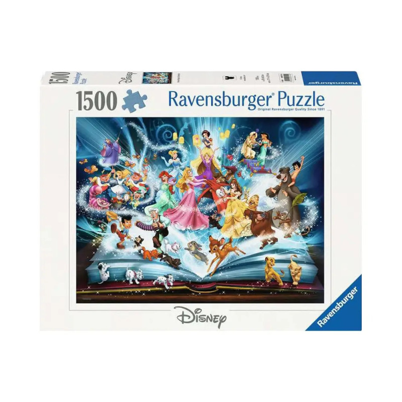 Ravensburger Puzzle Disney Magisches Märchenbuch, 1500 Teile, Premium-Qualität - entdecke magische Welten.