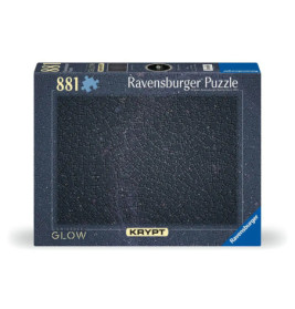 Ravensburger Krypt Puzzlebox mit 881 leuchtenden, einzigartigen, dunkel gefärbten Teilen.