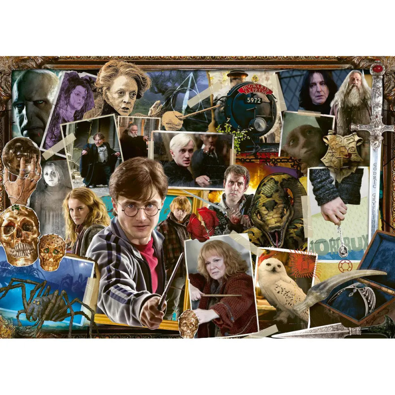 Ravensburger 1000-teiliges Premium-Puzzle: Harry Potter vs. Voldemort mit magischer Welt und bekannten Filmfiguren.