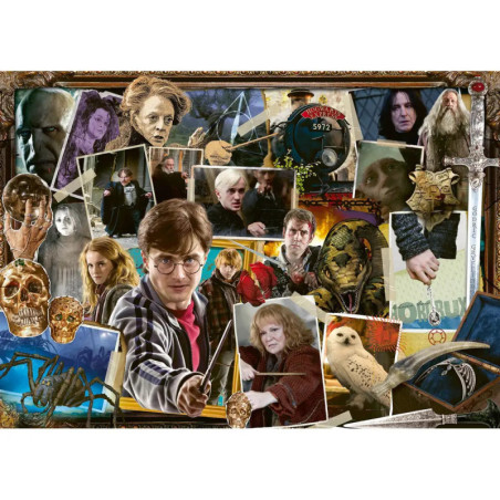 Ravensburger 1000-teiliges Premium-Puzzle: Harry Potter vs. Voldemort mit magischer Welt und bekannten Filmfiguren.