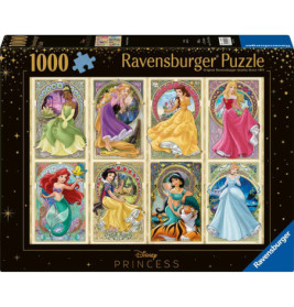 Puzzle - Nouveau Art Prinzess innen 1000 Teile