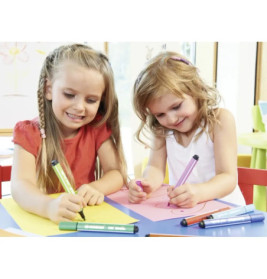 Fasermaler Trio Scribbi 12er Tischset