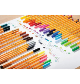 Fineliner point 88 mittelgrau