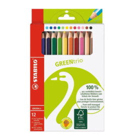 Farbstiftetui GREENtrio 12er