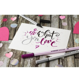 Premium fibre-tip pen with brush tip STABILO® Pen 68 brushPremium-Filzstift mit Pinselspitze STABILO