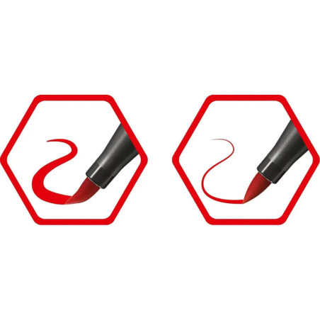 Premium fibre-tip pen with brush tip STABILO® Pen 68 brushPremium-Filzstift mit Pinselspitze STABILO