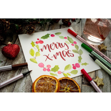 Premium fibre-tip pen with brush tip STABILO® Pen 68 brushPremium-Filzstift mit Pinselspitze STABILO