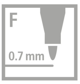 Fibre-tip pen with triangular grip zone STABILO® Trio® A-ZFilzstift mit Dreikant-Griffzone STABILO®