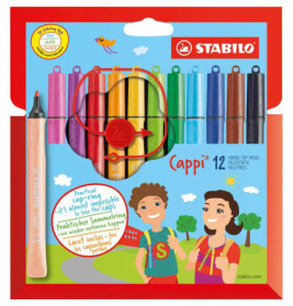 Fibre-tip pen with cap-ring STABILO® Cappi® walletFilzstift mit Kappenring STABILO® Cappi® Etui
