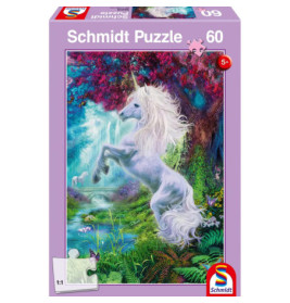 Schmidt Spiele Puzzle Einhorn im verzauberten Garten 60 Teile