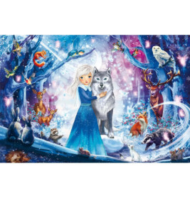 KIPU100T.Prinzessin im Winterwald