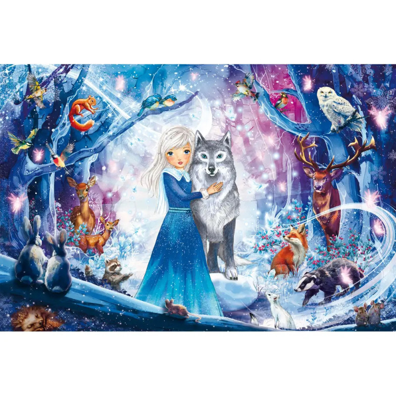 KIPU100T.Prinzessin im Winterwald