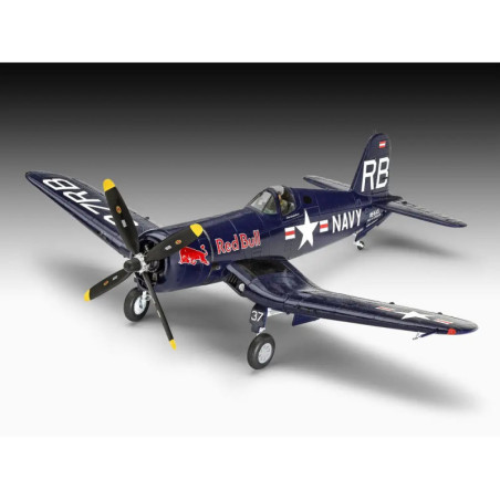 Geschenkset Flying Bulls F4U-4 Corsair, Revell Modellbausatz mit Basiszubehör Geschenkset Flying Bulls F4U-4 Corsair, Revell Modellbausatz mit Basiszubehör