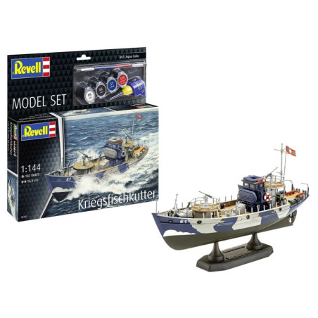Model Set KFK (Kriegsfischkutter), Revell Modellbausatz mit Basiszubehör