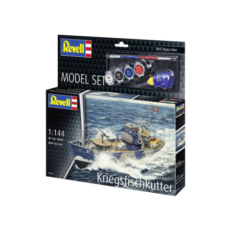 Model Set KFK (Kriegsfischkutter), Revell Modellbausatz mit Basiszubehör