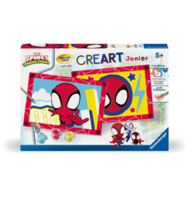 Marvel Spidey CreArt Junior Malset mit Cartoon-Spidey-Motiven für Kinder ab 5 Jahren.