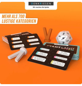 DENKRIESEN - STADT LAND VOLLPFOSTEN® Brettspiel + Junior Erweiterung