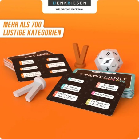 DENKRIESEN - STADT LAND VOLLPFOSTEN® Brettspiel + Junior Erweiterung