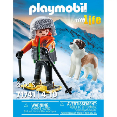 PLAYMOBIL 71741 Wanderer mit Bernhardiner
