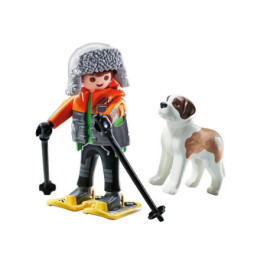 PLAYMOBIL 71741 Wanderer mit Bernhardiner