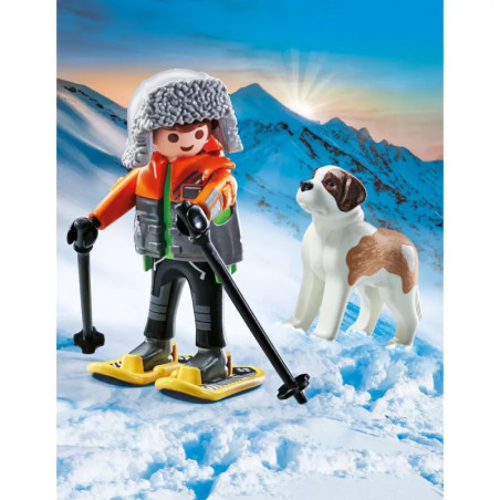 PLAYMOBIL 71741 Wanderer mit Bernhardiner