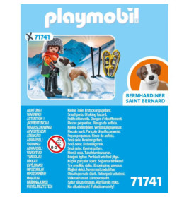 PLAYMOBIL 71741 Wanderer mit Bernhardiner