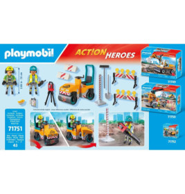 PLAYMOBIL 71751 Straßenbaustelle