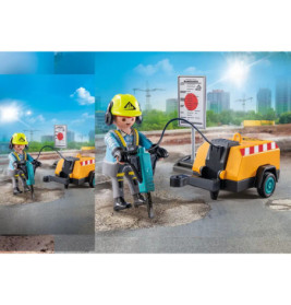 PLAYMOBIL 71752 Bauarbeiter mit Meißel
