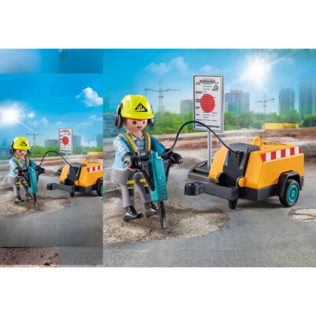 PLAYMOBIL 71752 Bauarbeiter mit Meißel