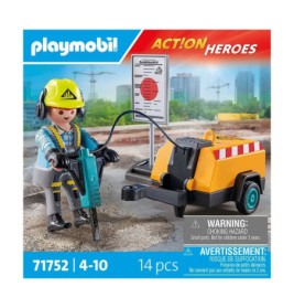 PLAYMOBIL 71752 Bauarbeiter mit Meißel