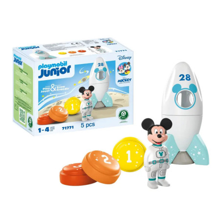 PLAYMOBIL 71771 JUNIOR & Disney: Micky Maus  Raketen- & Weltraum-Abenteuer
