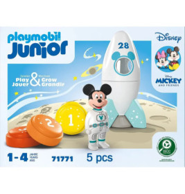 PLAYMOBIL 71771 JUNIOR & Disney: Micky Maus  Raketen- & Weltraum-Abenteuer