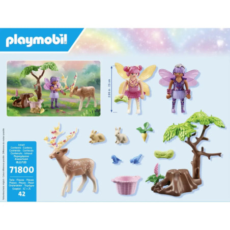 PLAYMOBIL 71800 Feen mit süßen Waldtieren