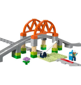 LEGO DUPLO Town 10426 Eisenbahnbrücke und Schienen – Erweiterungsset