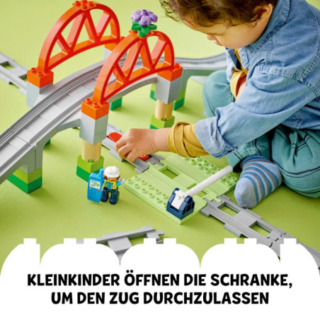 LEGO DUPLO Town 10426 Eisenbahnbrücke und Schienen – Erweiterungsset
