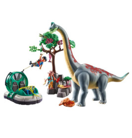 PLAYMOBIL 71819 Brachiosaurus-Begegnung mit Luftkissenboot