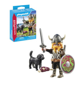 PLAYMOBIL 71755 Wikinger mit Wachhund